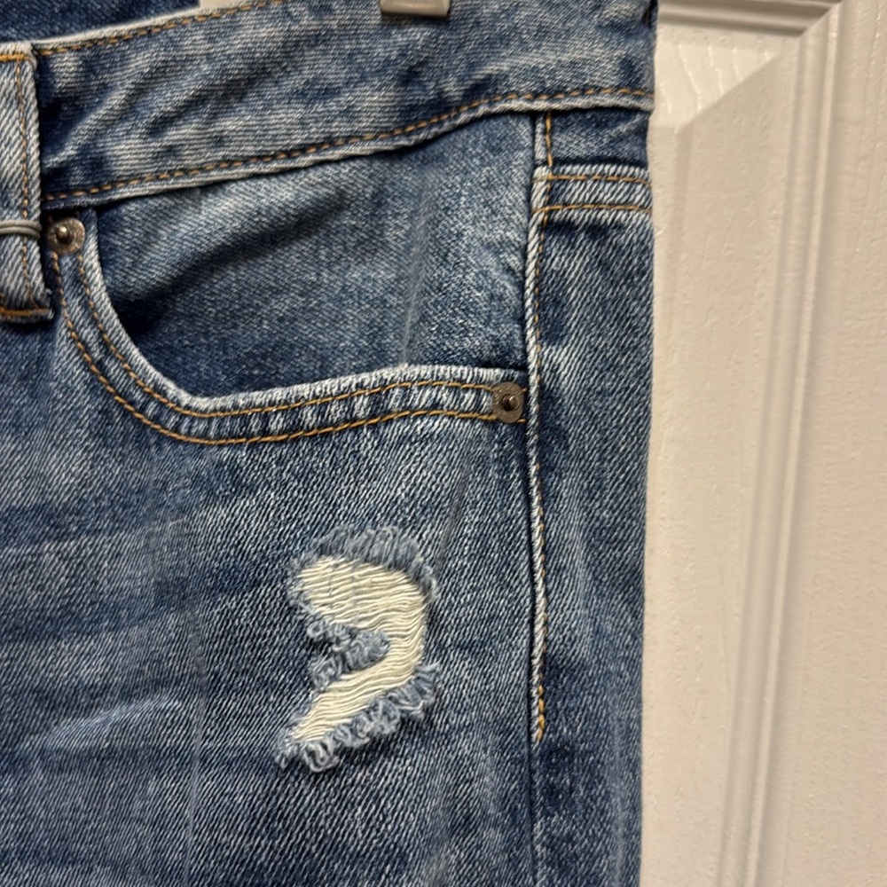 NWT Just USA Distressed Jeans High Rise Mom Jean 100 Cotton - Picture 5 of 12